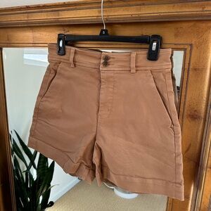 Everlane Way-High Twill Short in Brown
